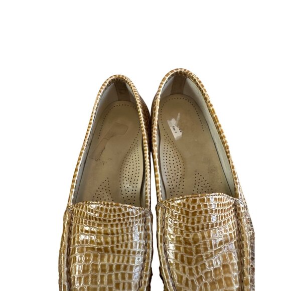 SAS Size 8N Women’s Business Casual Class Comfort Shoes Gold/ Beige Print - Picture 6 of 13